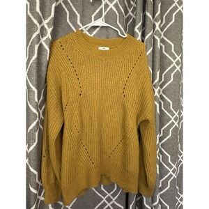 Women's BP. Size Large Mustard Yellow Good Sweater Pullover